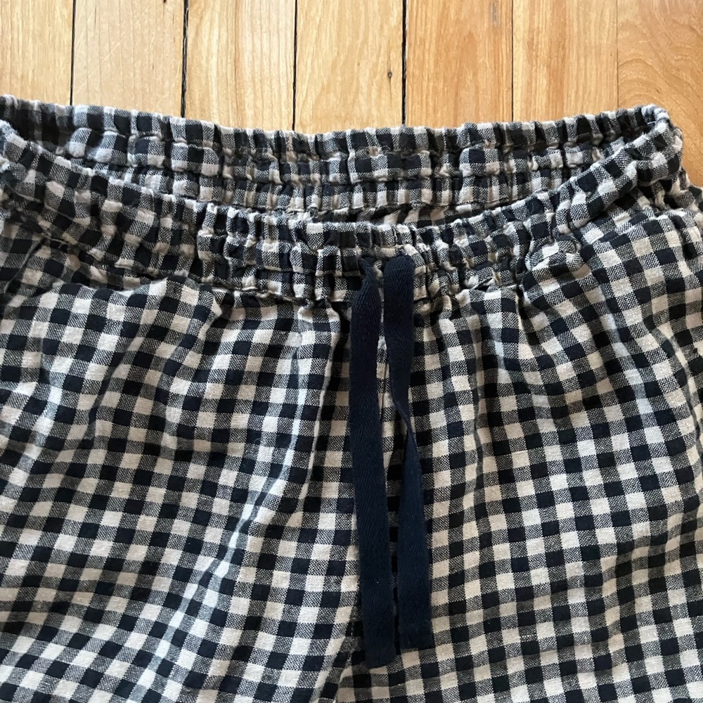 NotPerfectLinen Athens drawstring gingham pants (… - image 3